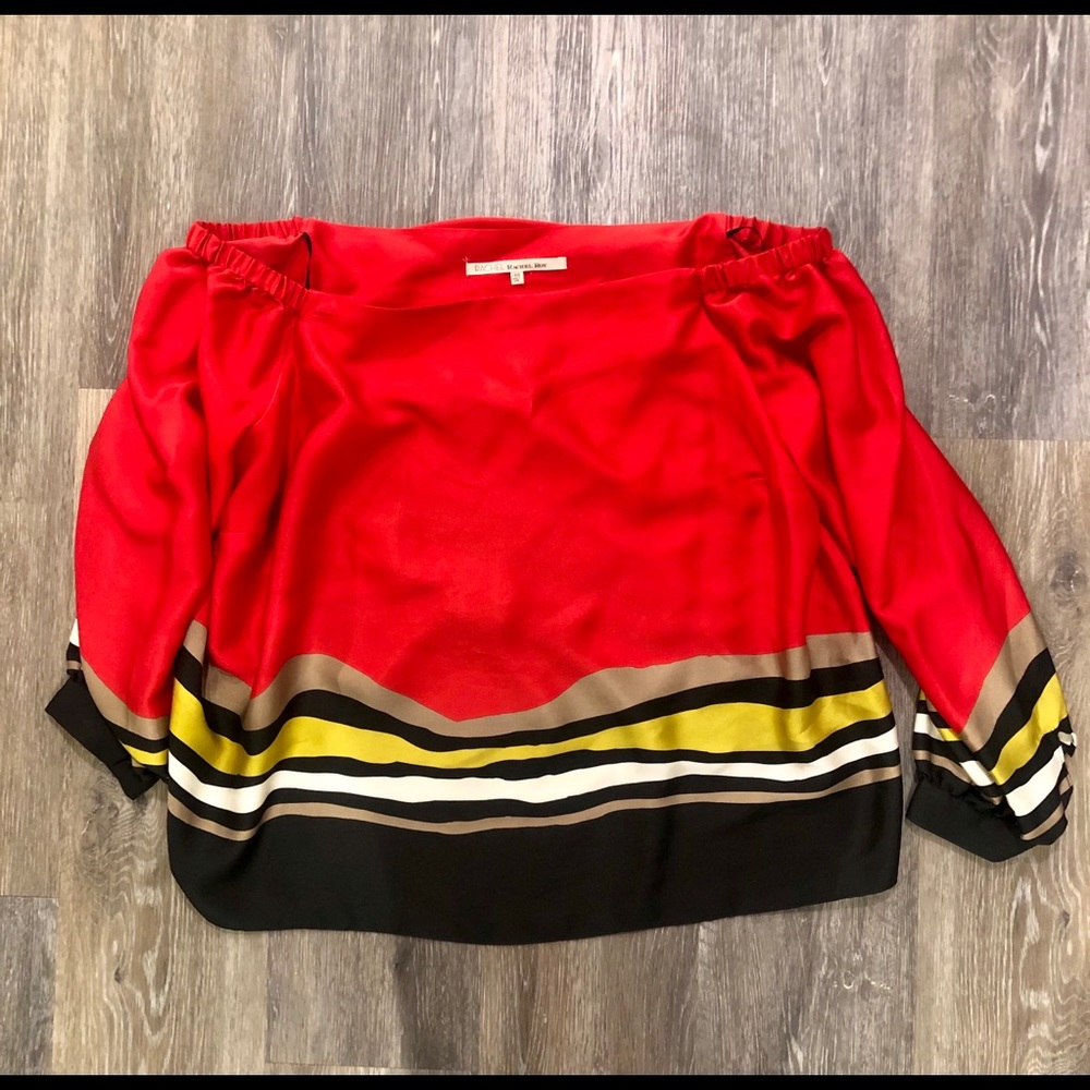 Rachel Roy RACHEL Red Off Shoulder top 18W